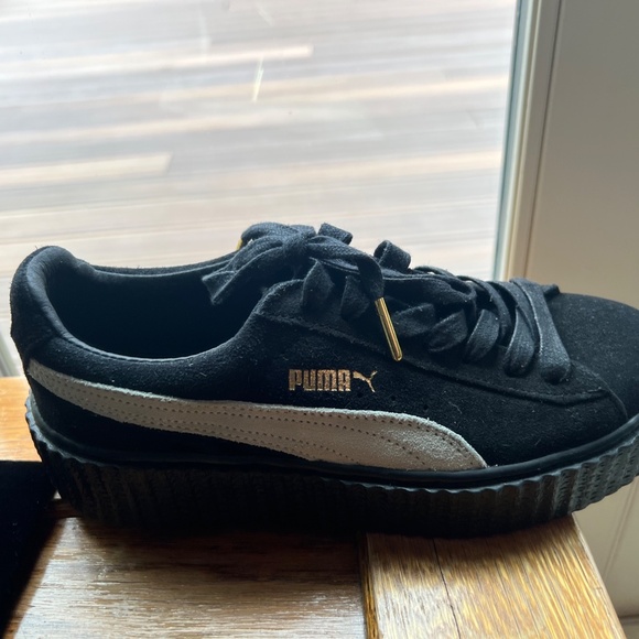 Puma X Fenty Rihanna Creepers- Black w/ White Suede- Never Worn - Picture 7 of 11